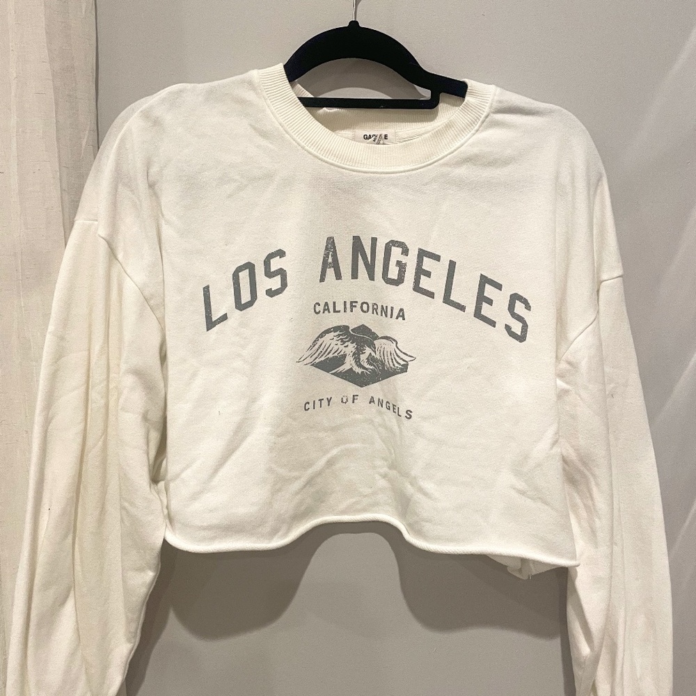 White Los Angeles California City of Angels Long Sleeve Tee